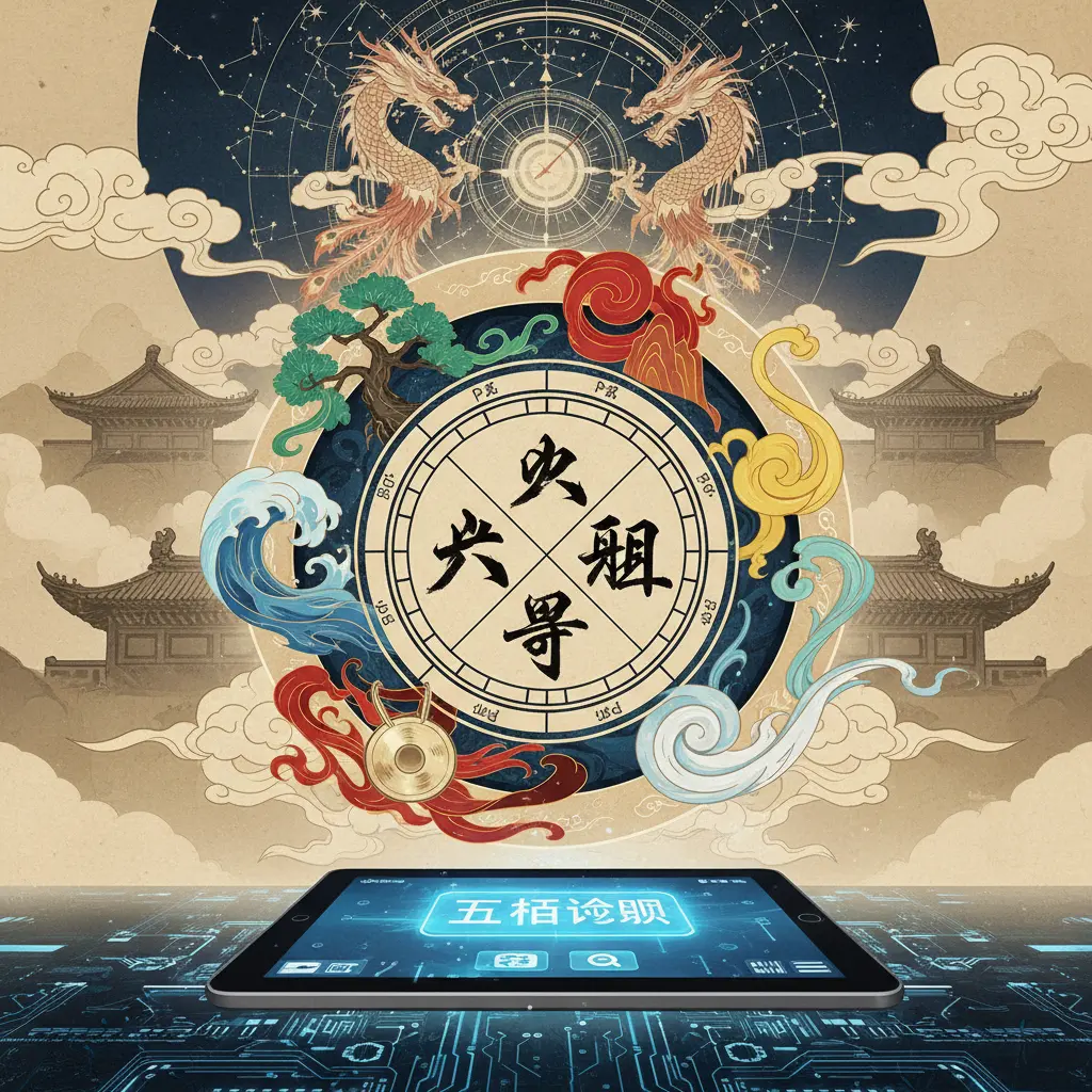 五行查詢 - 八字命造